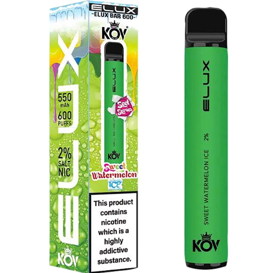 Elux bar 600 sweet series engångsvape – söt vattenmelon is: En smakexplosion för den moderna svenska vapersjälen