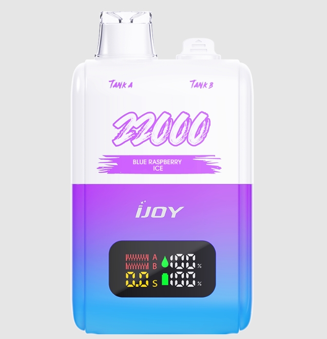 iJOY SD 22000 Puffs Vape – Blå Hallonis med Maximal Smak och Funktionalitet