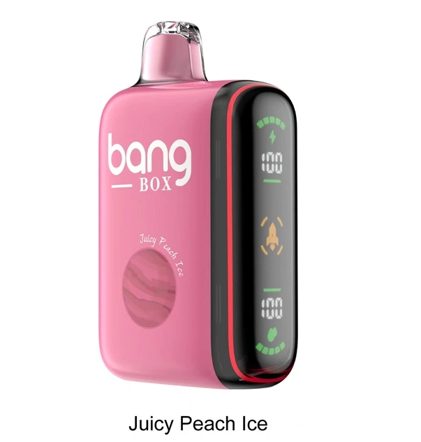 Bang Box 9000–18000 Puffar Vape – Saftig Persikois | Intelligent Kraftdisplay: En Innovativ Upplevelse för Sveriges Vapers