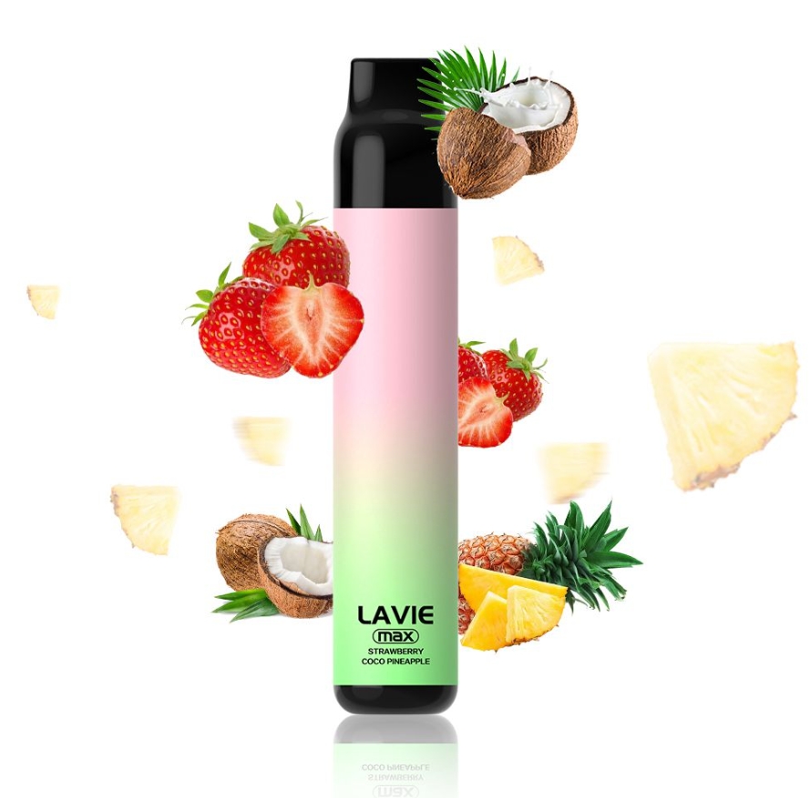 LAVIE BAR 5000 Max bloss Vape - jordgubbe coco äpple: En Smakresa Genom Sommarens Fräschaste Toner