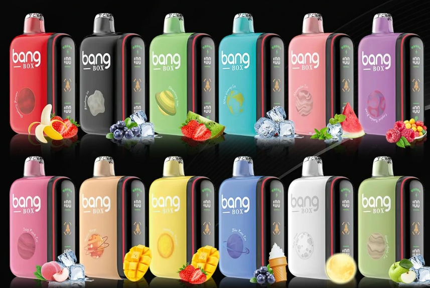 Bang Box 9000–18000 Puffar Vape – Saftig Persikois | Intelligent Kraftdisplay: En Innovativ Upplevelse för Sveriges Vapers