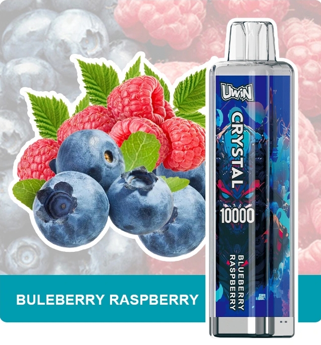 Kristallklar smakupplevelse med UWIN CRYSTAL 10000 Puffs Vape – Blåbär Hallon som förändrar spelet