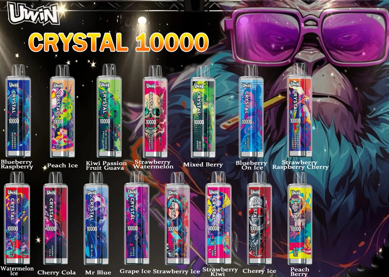 Kristallklar smakupplevelse med UWIN CRYSTAL 10000 Puffs Vape – Blåbär Hallon som förändrar spelet